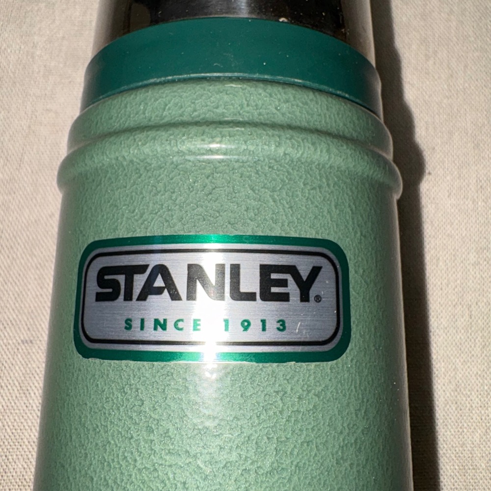 Stanley Classic Vacuum Insulated Thermos 16oz Hammertone Green Stainless Steel - Picture 2 of 8